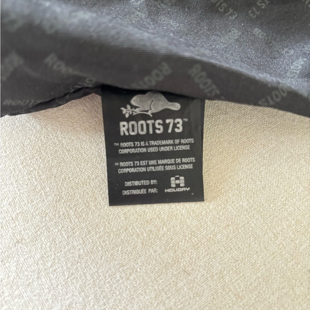 Roots 73 leather tote handbag black grey - Picture 10 of 11